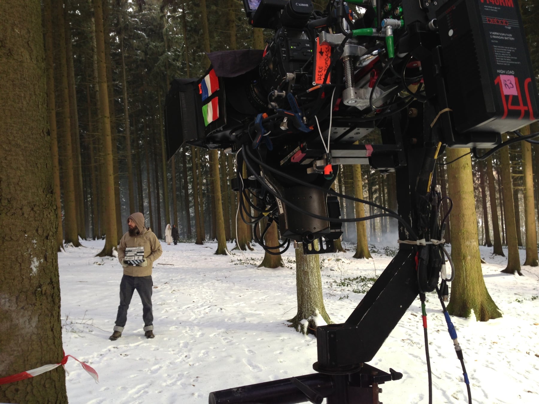 Forest shooting setup for Which is Witch